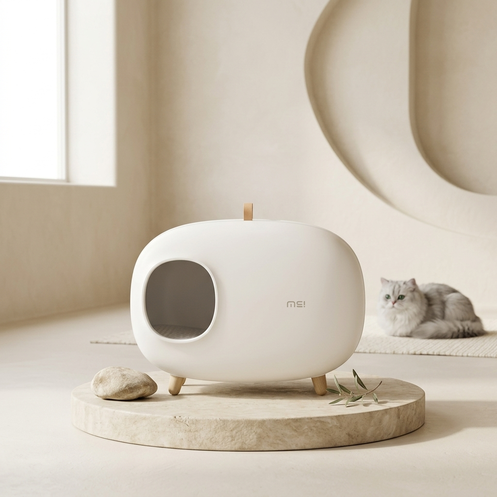 Contemporary Cat Litter Box