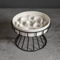 Elevated Ceramic Slow Feeder Bowl