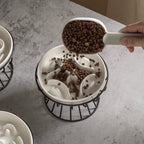 Elevated Ceramic Slow Feeder Bowl