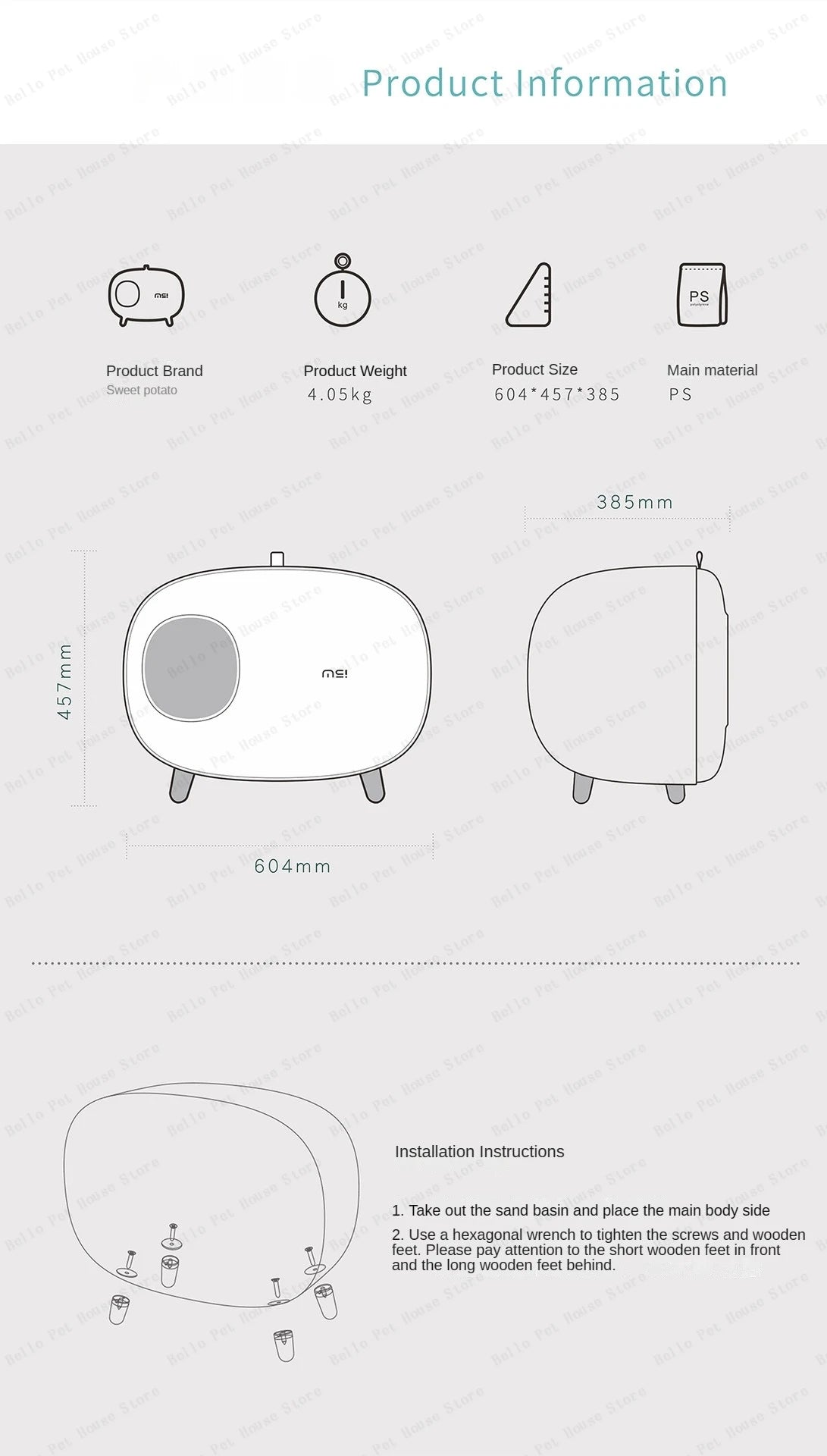 Contemporary Cat Litter Box